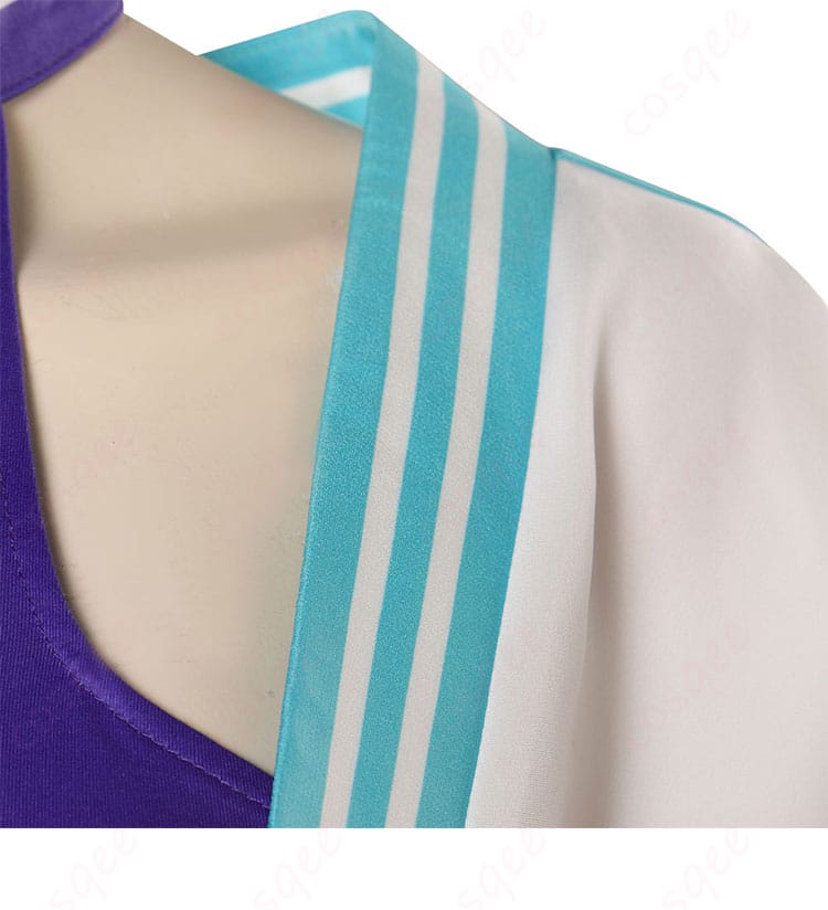 ストリートファイター6 マノン コスプレ衣装 肩膀衣领装饰細節。肩の装飾や衣襟デザインが美しいです。