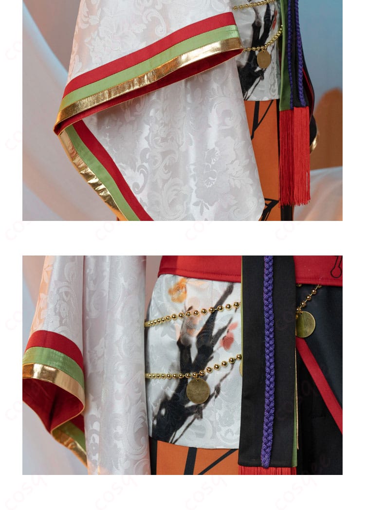 衣袖と裾部分の装飾。完璧なフィット感と美しいデザインが特徴。