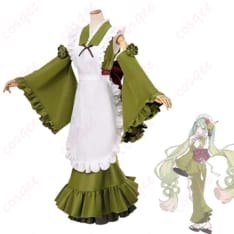初音ミク 抹茶パフェの甘く上品なスイーツコーデで写真映えを狙えるコスプレ衣装 - 1枚目の画像（サムネイル）