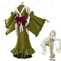 初音ミク 抹茶パフェの甘く上品なスイーツコーデで写真映えを狙えるコスプレ衣装 - 2枚目の画像（サムネイル）