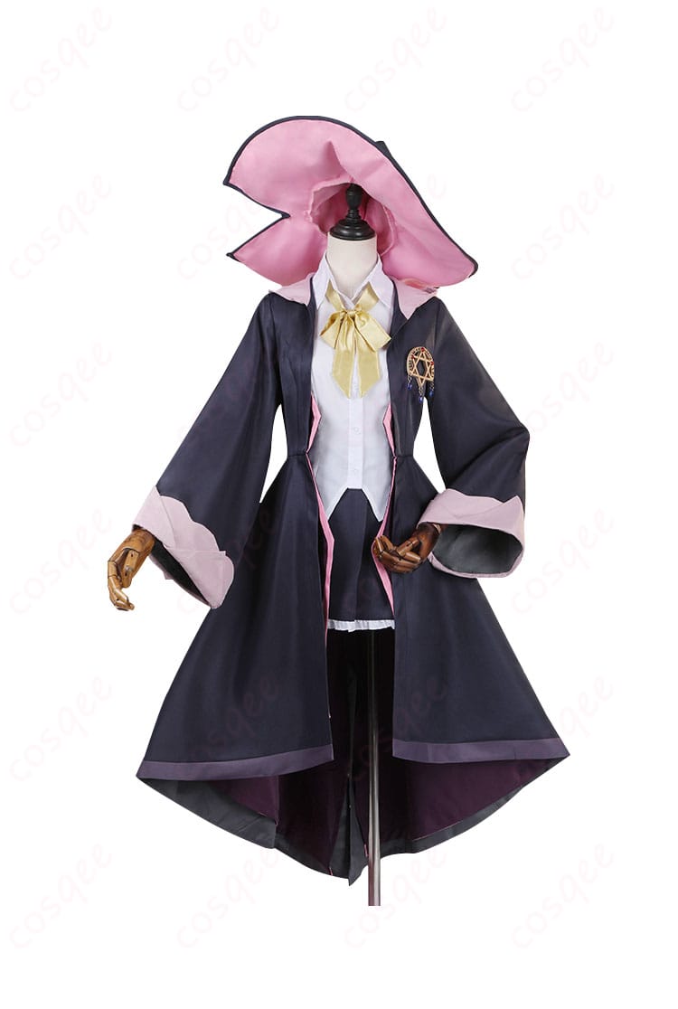 魔女の旅々 イレイナ コスプレ衣装「灰の魔女」正面図。高忠実度再現、魅力的なデザイン。