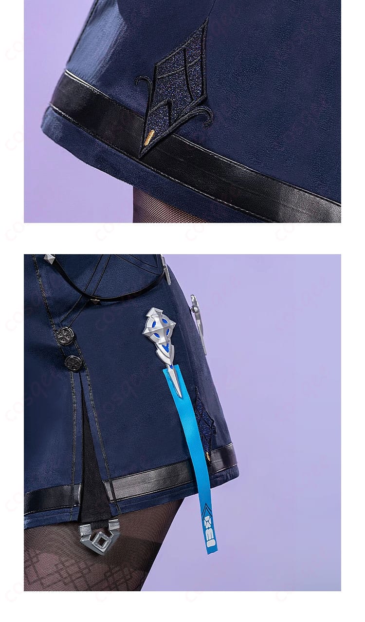 ブローニャ・ザイチク衣装のスカートと衣裾に施された装飾の細部を強調。