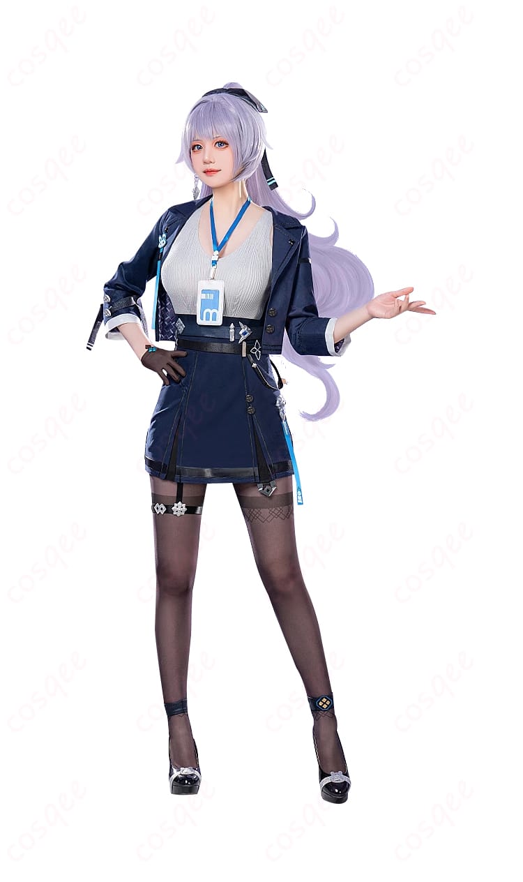 崩壊3rd ブローニャ・ザイチク コスプレ衣装の正面図、キャラクターと衣装の全体像を紹介。