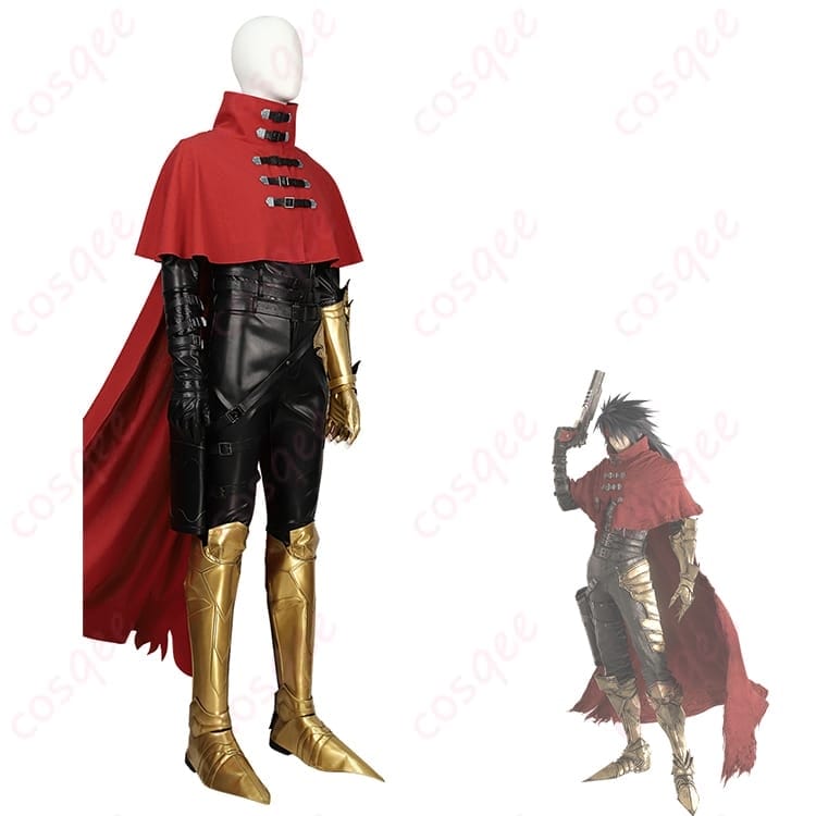 FFVII ヴィンセント・ヴァレンタイン衣装 赤マントが映える重厚セットで写真映え抜群 - 2枚目の画像