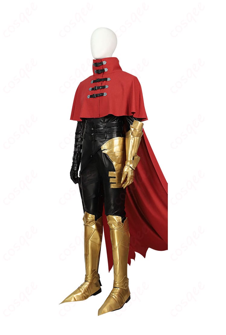 ヴィンセント・ヴァレンタイン コスプレ衣装の右側面図。細部まで忠実に再現されたキャラクターの衣装。