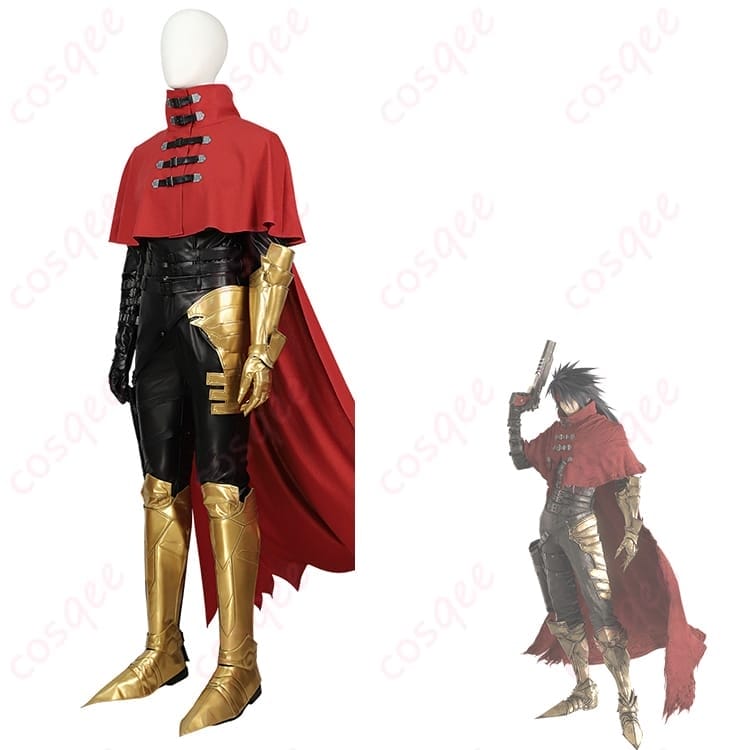 FFVII ヴィンセント・ヴァレンタイン衣装 赤マントが映える重厚セットで写真映え抜群 - 3枚目の画像