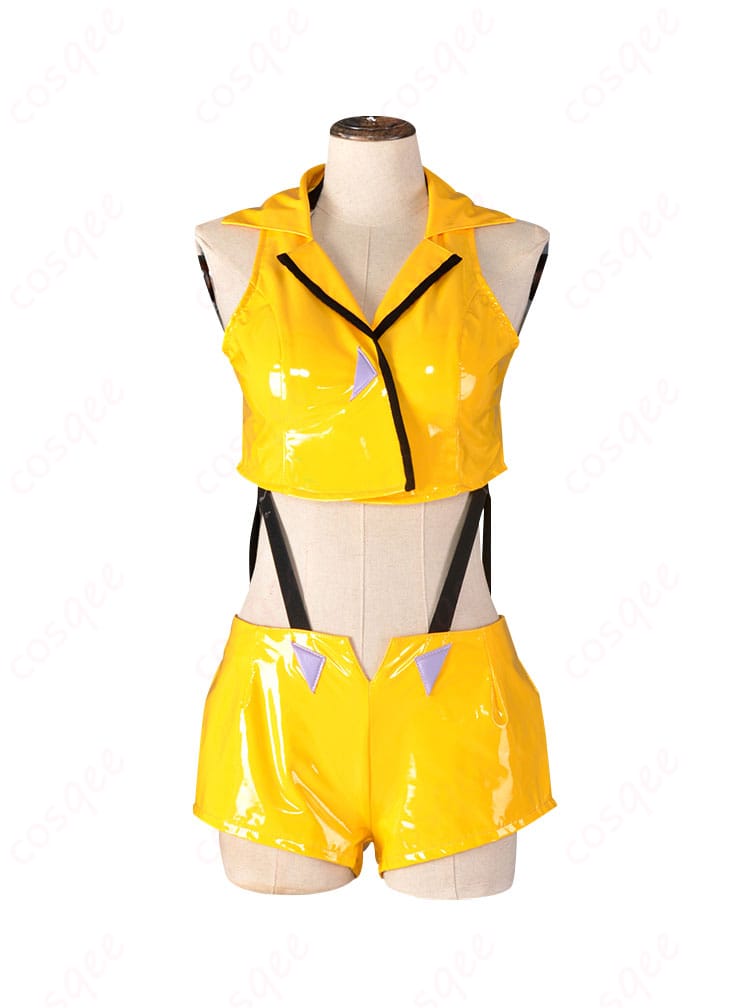 フェイ・ヴァレンタイン コスプレ衣装 正面写真 カウボーイビバップのフェイの特徴的なデザインがよく分かる!詳細な衣装のディテールをチェックしよう。