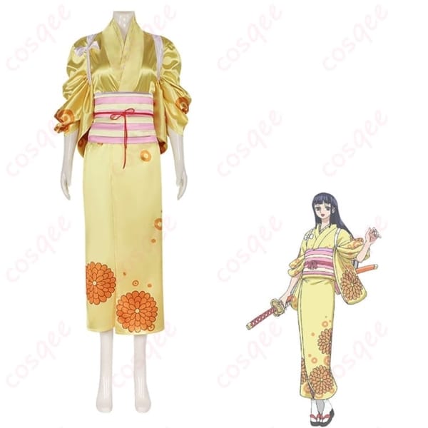 ONE PIECE 菊の丞の和装コスプレ衣装 上品で凛とした佇まいを美しく再現