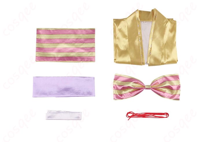 ONE PIECE 菊の丞 コスプレ衣装のセット内容。必要なアイテムがすべて含まれており、コスプレに最適。