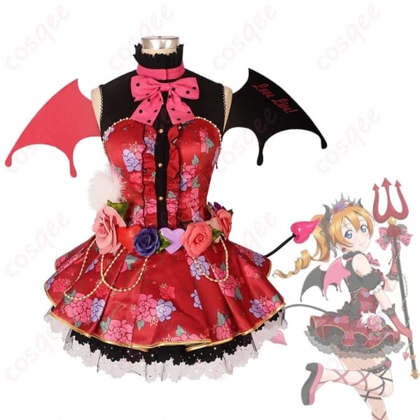 ラブライブ！高坂穂乃果 小悪魔編 覚醒後コスプレ 衣装一式 華やかで写真映えする可憐スタイル