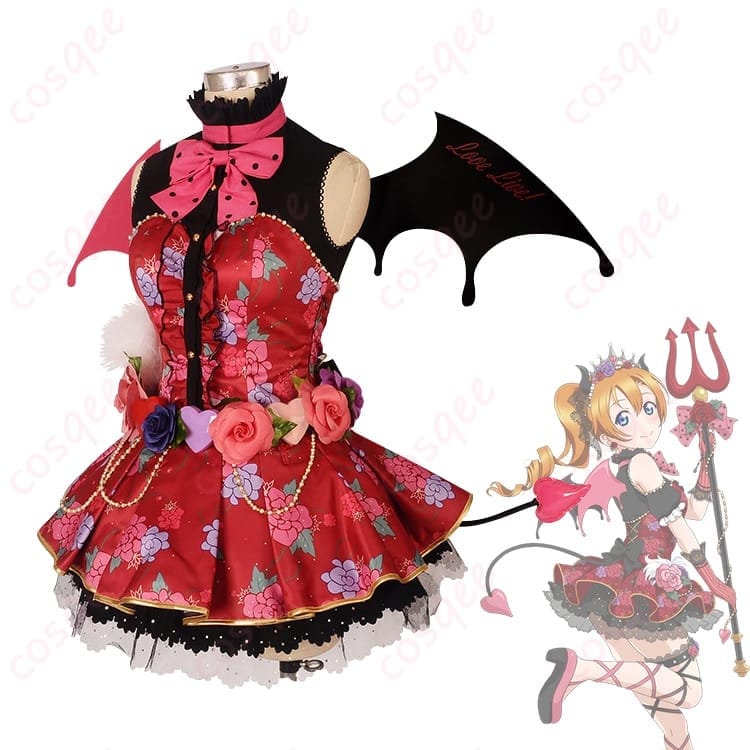 ラブライブ！高坂穂乃果 小悪魔編 覚醒後コスプレ 衣装一式 華やかで写真映えする可憐スタイル - 2枚目の画像