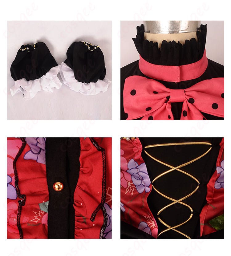 高坂穂乃果のコスプレ衣装に付属するアクセサリーの装飾細部。コスプレの完成度が一目で分かる。