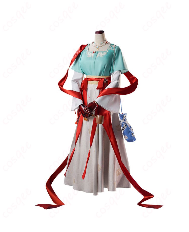 リバース1999 曲娘 コスプレ衣装の正面。高い再現度で、キャラクターの特徴を忠実に再現した衣装。