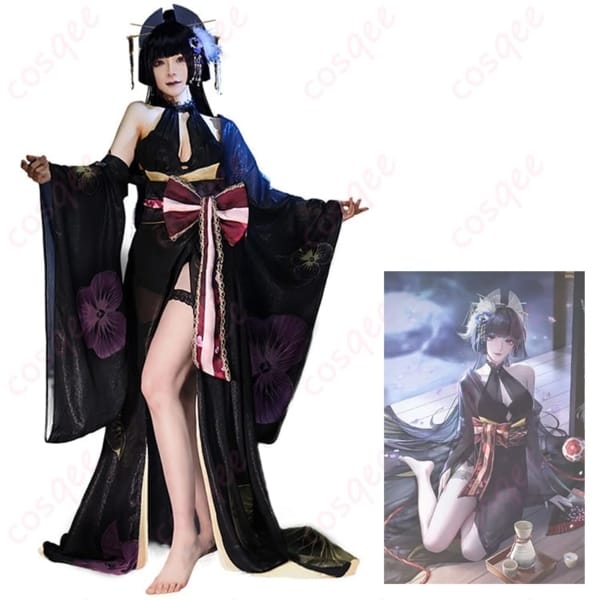 無期迷途 菫「長夜に花」コスプレ衣装 和装モードで艶やかに写真映え