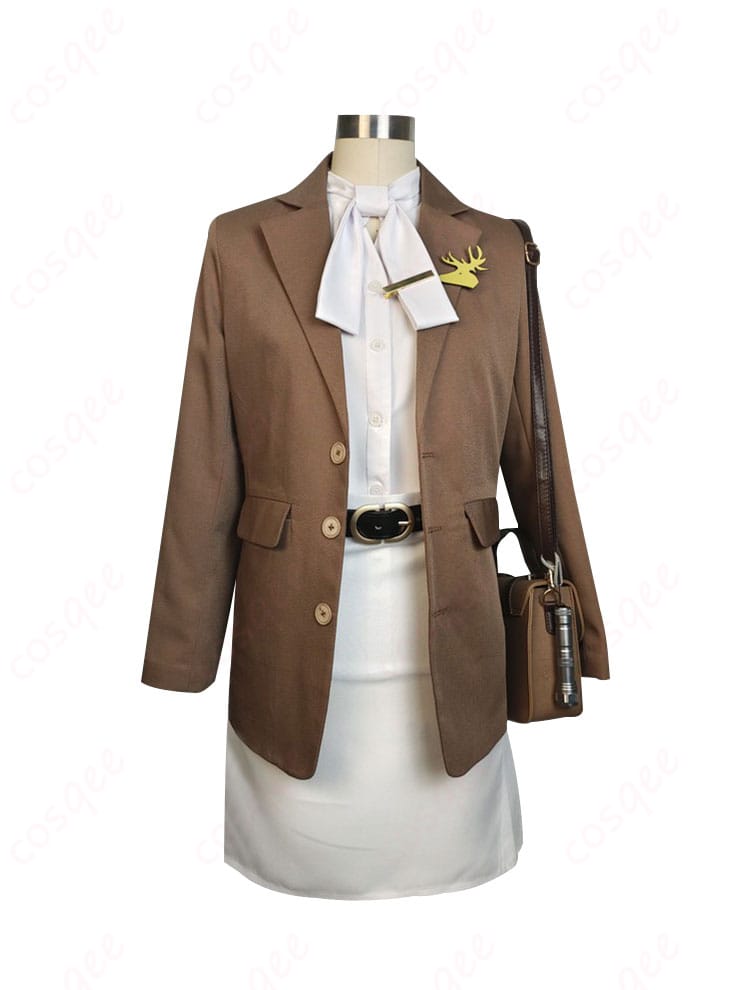 リバース1999 コーンブルメ コスプレ衣装 正面ビュー。暗赤色の真相スキンを忠実に再現した高品質なコスプレ衣装。