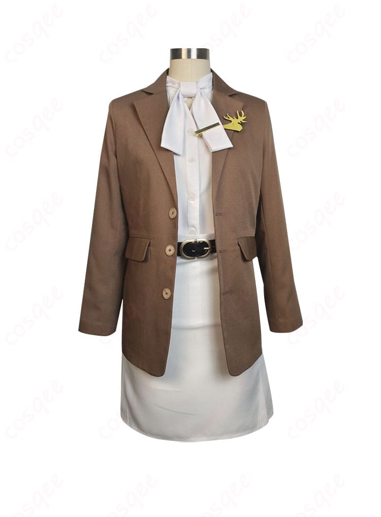 コーンブルメ コスプレ衣装 正面装飾詳細。衣装の花柄や刺繍、アクセントが鮮やかに再現されています。