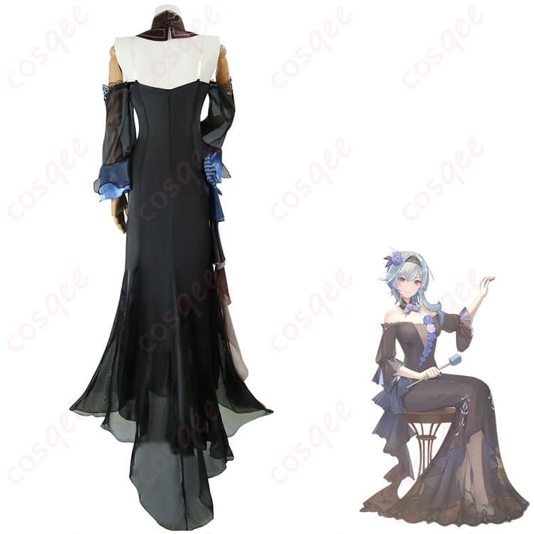 原神 エウルア コンサート風コスプレ衣装 上品エレガントな佇まいでイベントも撮影も映える - 3枚目の画像
