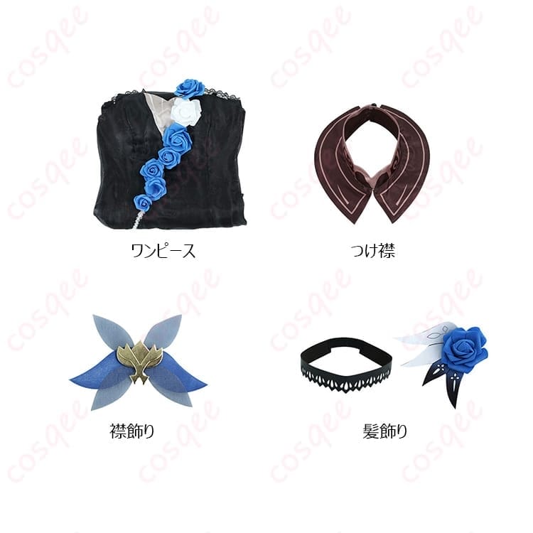 原神 エウルア コンサート風コスプレ衣装 上品エレガントな佇まいでイベントも撮影も映える - 4枚目の画像