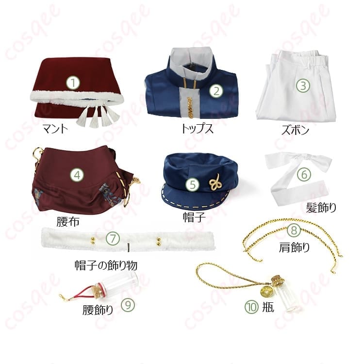 リバース1999 エニセイの世界観を纏うマント主役コスプレ衣装 一式 - 3枚目の画像