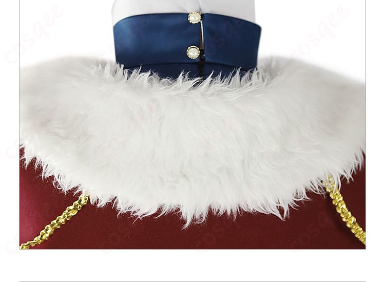 リバース1999 エニセイ コスプレ衣装 披风背面 白いフワフワの装飾ディテール