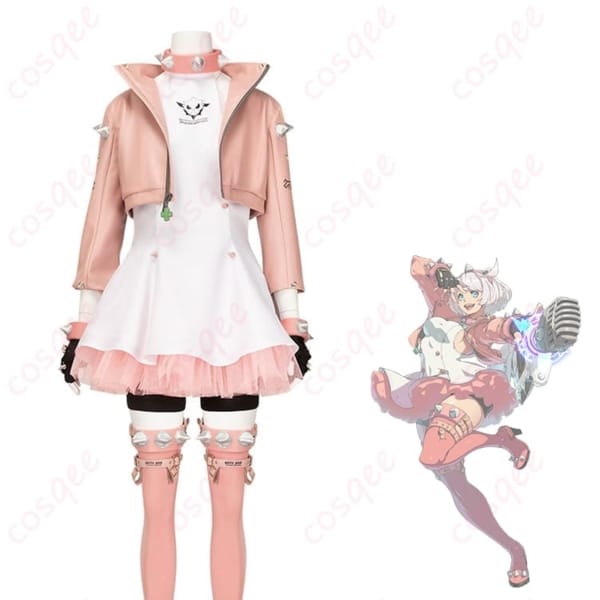 ギルティギアStrive エルフェルトのブライダル風コスプレ衣装で甘く強く可憐に