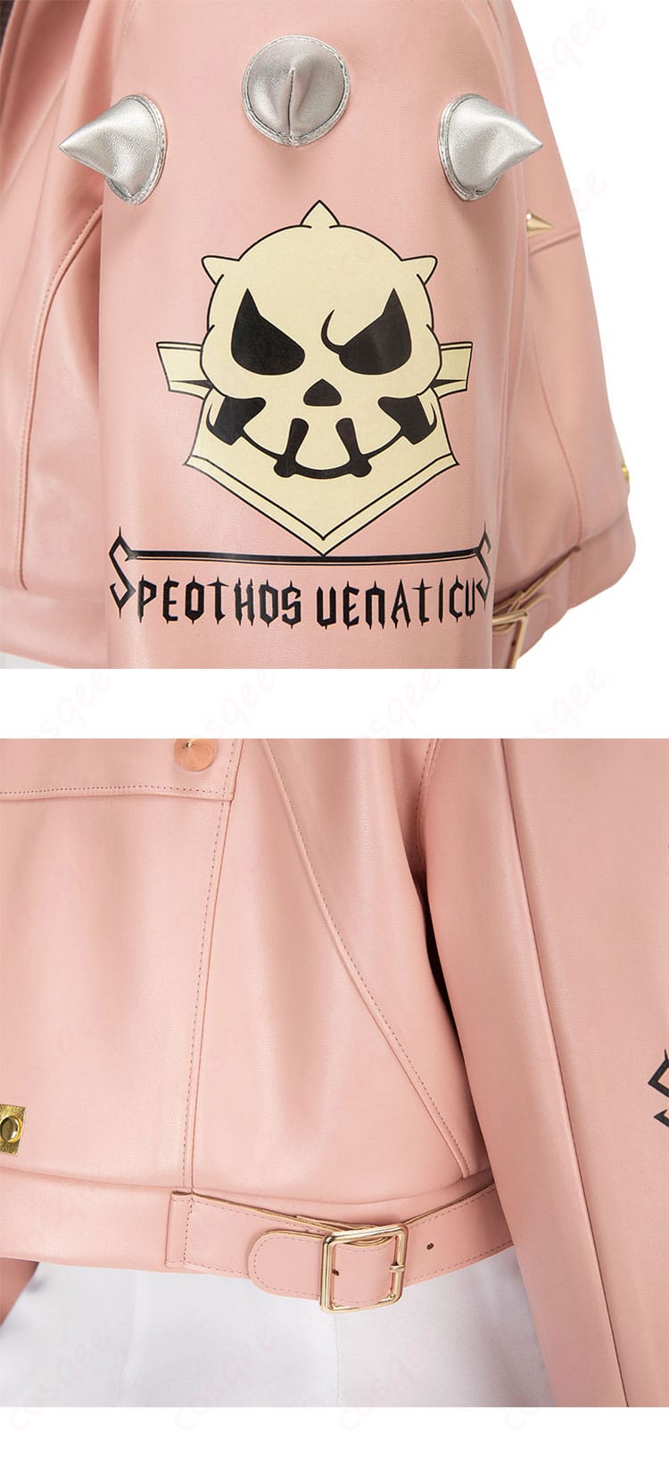 エルフェルト=ヴァレンタイン コスプレ衣装 肩と背面装飾の細部