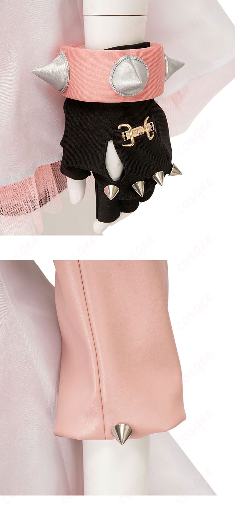 エルフェルト=ヴァレンタイン コスプレ衣装 衣袖と手袋の装飾デザイン