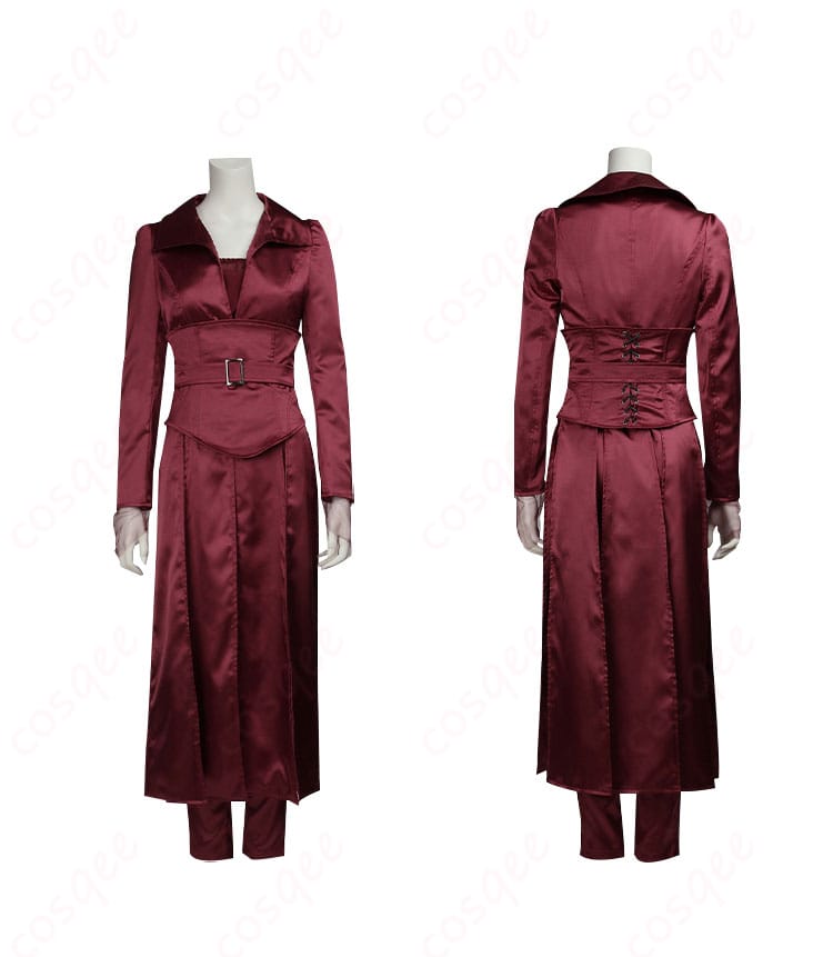 X-MEN ジーン・グレイ コスプレ衣装 正反面の詳細画像。忠実に再現されたデザインを確認できます。