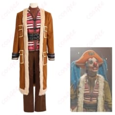ONE PIECE バギー 実写版コスプレ衣装 派手色コートで悪役感を堪能できる多点セット - 1枚目の画像（サムネイル）