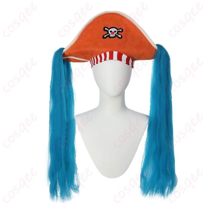 ONE PIECE バギー 実写版コスプレ衣装 派手色コートで悪役感を堪能できる多点セット - 4枚目の画像