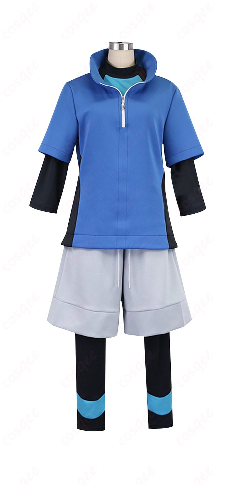 キョウヘイ コスプレ衣装(ポケモンBW2)の正面画像。高再現度で、ゲーム内通常衣装を忠実に再現したコスプレ衣装。