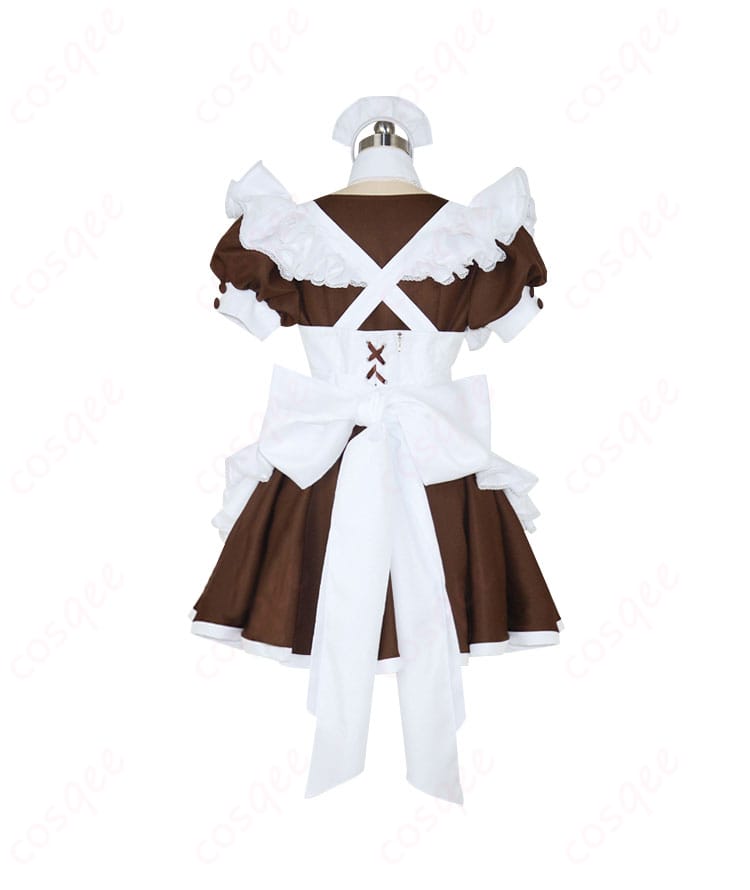 秋葉原 メイドカフェ メイド服 コスプレ衣装 - 後ろ姿も美しいデザイン