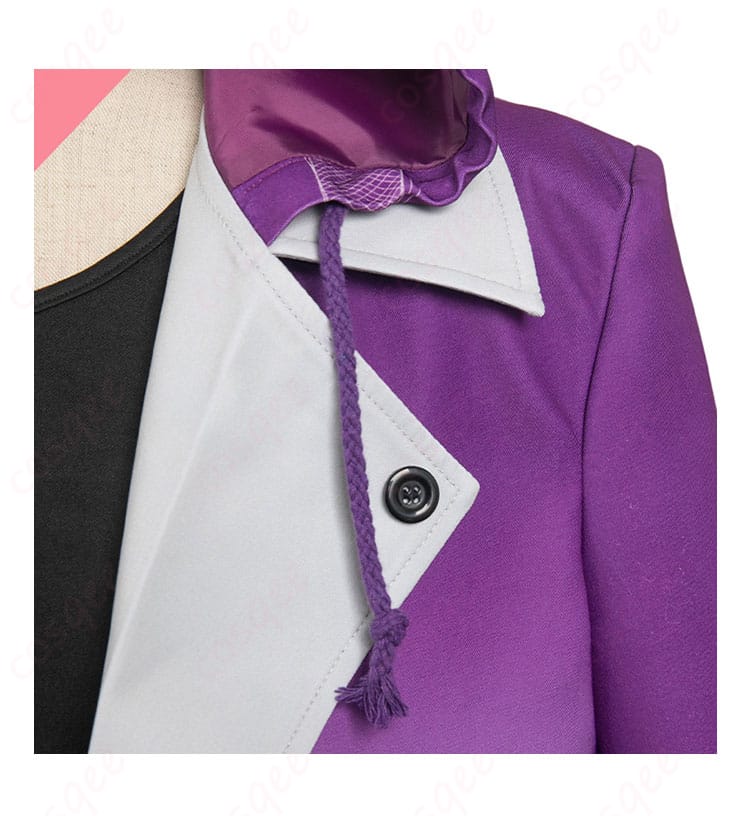 にじさんじ 葛葉 コスプレ衣装 衣領装飾 - 衣装の美しい襟元のディテール。高品質な仕上がり。