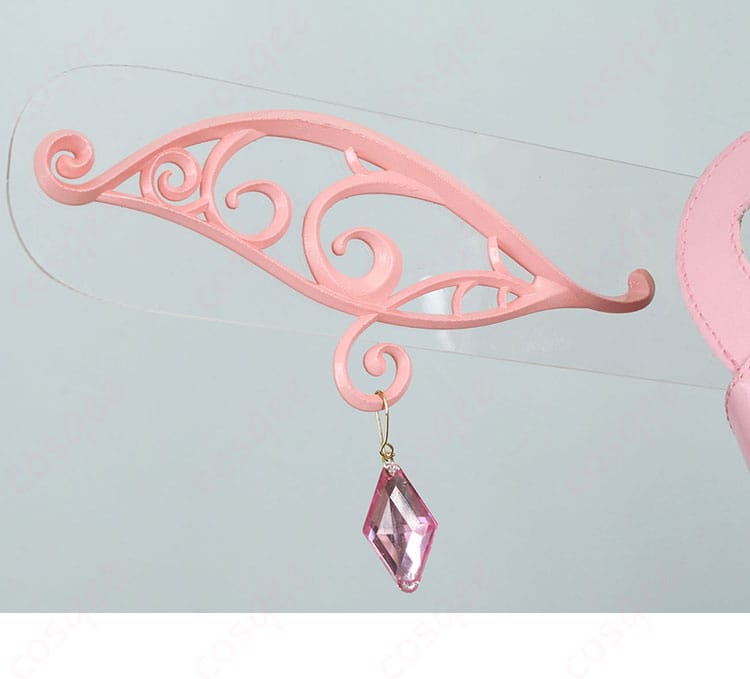 hololive 古石ビジュー コスプレ衣装 背面両側のアクセサリー詳細。後ろ姿までこだわり満載!