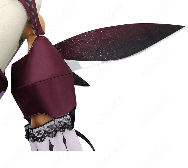 アイリス衣装の左肩の装飾ディテール。キャラクターらしさを表現。