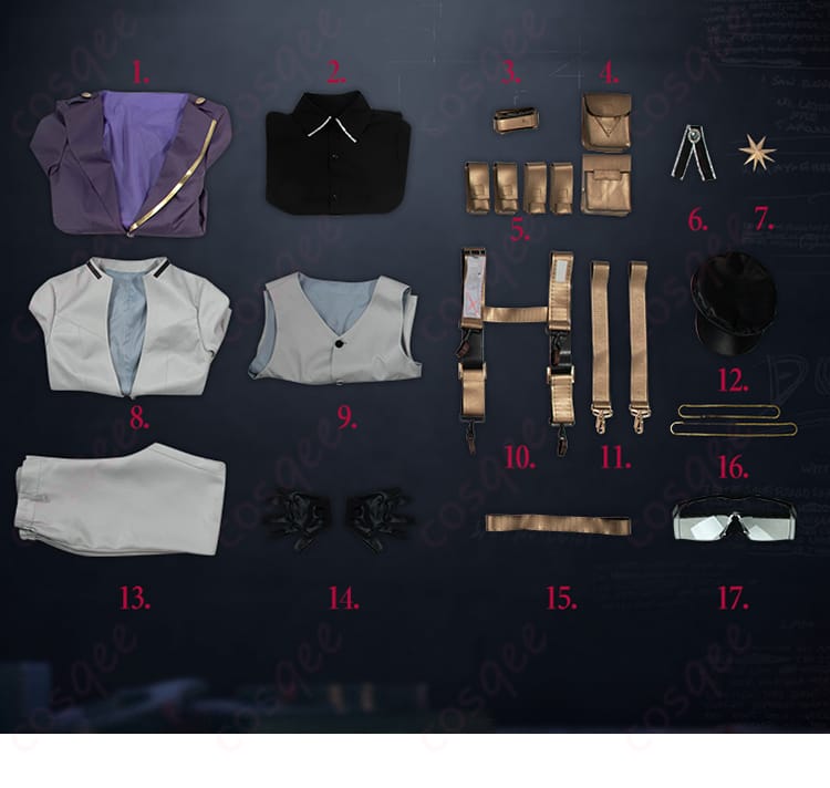 無期迷途 マチルダ コスプレ衣装 腰ベルトと装飾ディテール、キャラクターらしい仕上がり