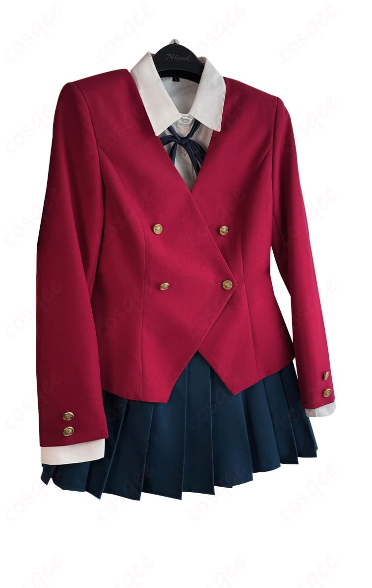 とらドラ! 逢坂大河 コスプレ衣装 制服の側面画像。衣装のシルエットとディテールがよくわかります。