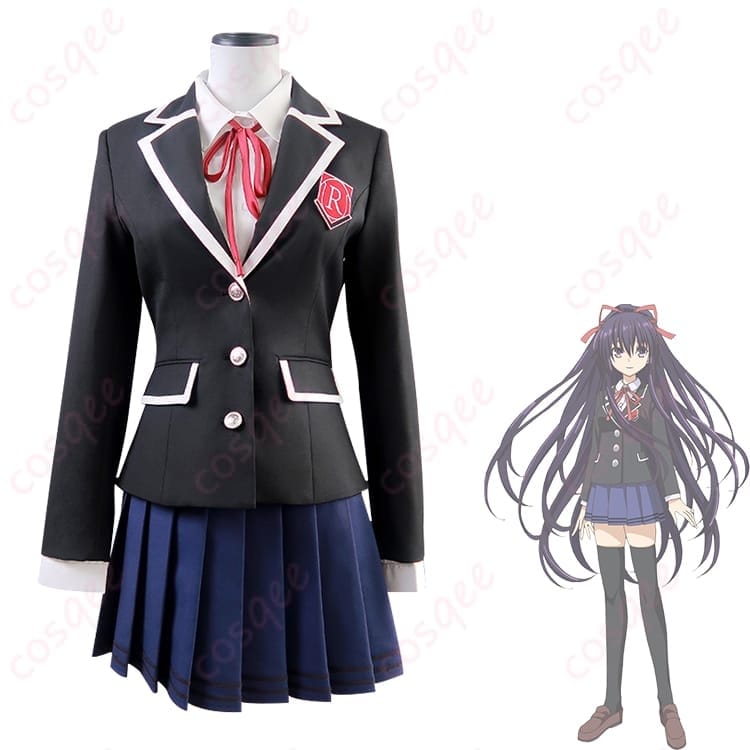 夜刀神十香 来禅高校制服コスプレ｜清楚で上品な学園スタイルをきれいに再現 - 1枚目の画像