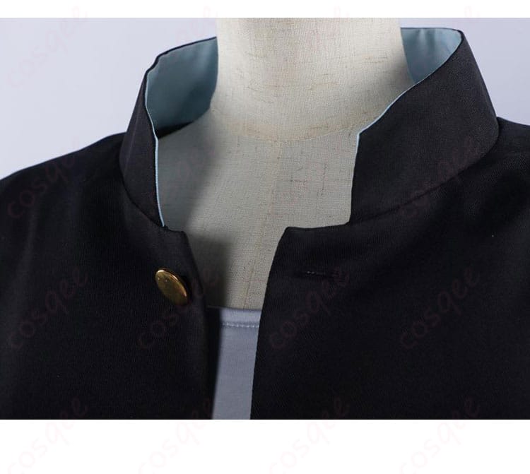 浅観音真宝コスプレ衣装の襟部分の詳細。細部まで忠実に再現されたデザインをご覧ください。