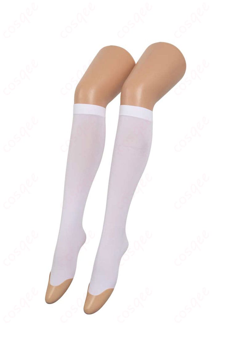 黄前久美子 コスプレ衣装 腿袜部分の装飾詳細。制服の一部として重要なポイント、丁寧に再現された足元のデザイン。