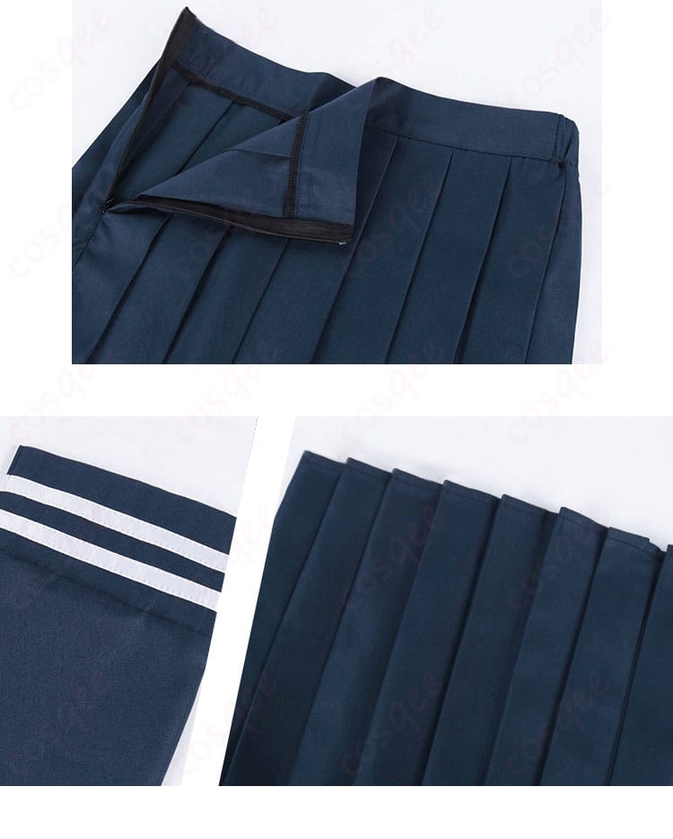 黒江真由 コスプレ衣装のスカート、衣裾、袖の装飾