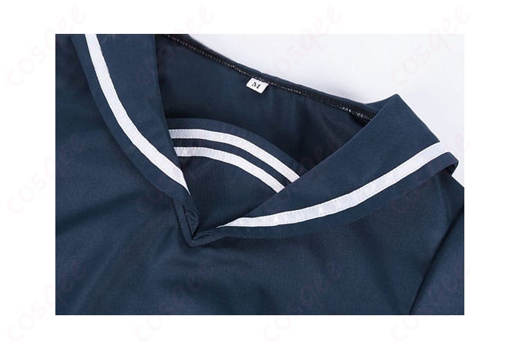 黒江真由 コスプレ衣装の襟部のディテール