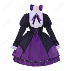 パンストのストッキング風ロリータドレス｜花柄刺繍が映える清楚ゴシックコス - 1枚目の画像（サムネイル）