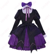 パンストのストッキング風ロリータドレス｜花柄刺繍が映える清楚ゴシックコス - 3枚目の画像（サムネイル）