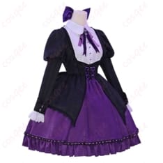 パンストのストッキング風ロリータドレス｜花柄刺繍が映える清楚ゴシックコス - 2枚目の画像（サムネイル）