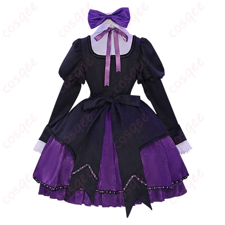 パンストのストッキング風ロリータドレス｜花柄刺繍が映える清楚ゴシックコス - 3枚目の画像