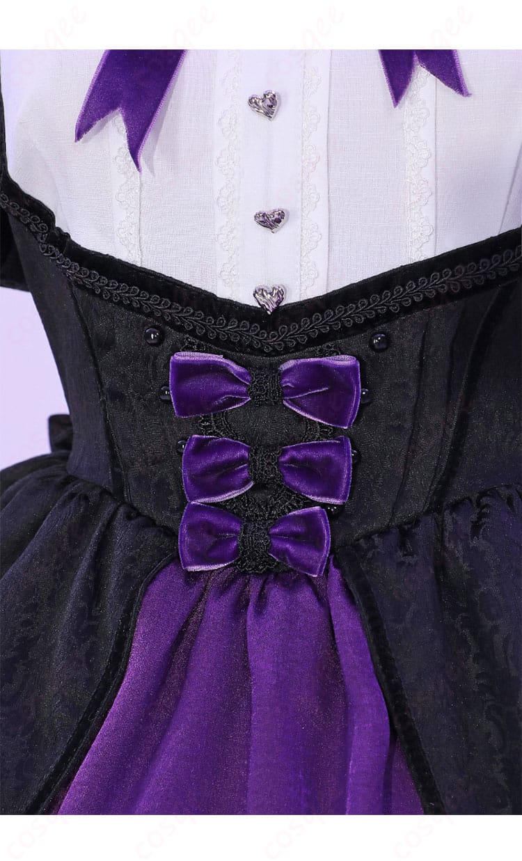 ストッキング コスプレ衣装 腰封装飾のクローズアップ。精密なデザインが際立っています。