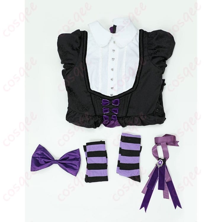 パンストのストッキング風ロリータドレス｜花柄刺繍が映える清楚ゴシックコス - 4枚目の画像