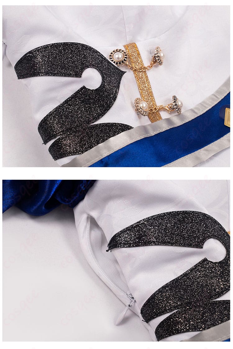 フリーナ衣装の腰封装飾のアップ。高精細な仕上がりで、原神のキャラクターにぴったりな装飾です。