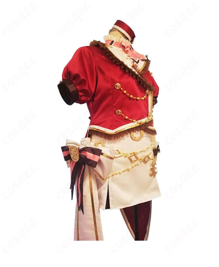 アイドルマスター シンデレラガールズ 姫川友紀 コスプレ衣装 左側のディテール。美しいシルエットとデザインが際立っています。